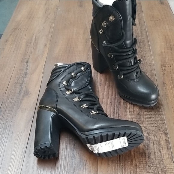 dkny lenni lace up booties